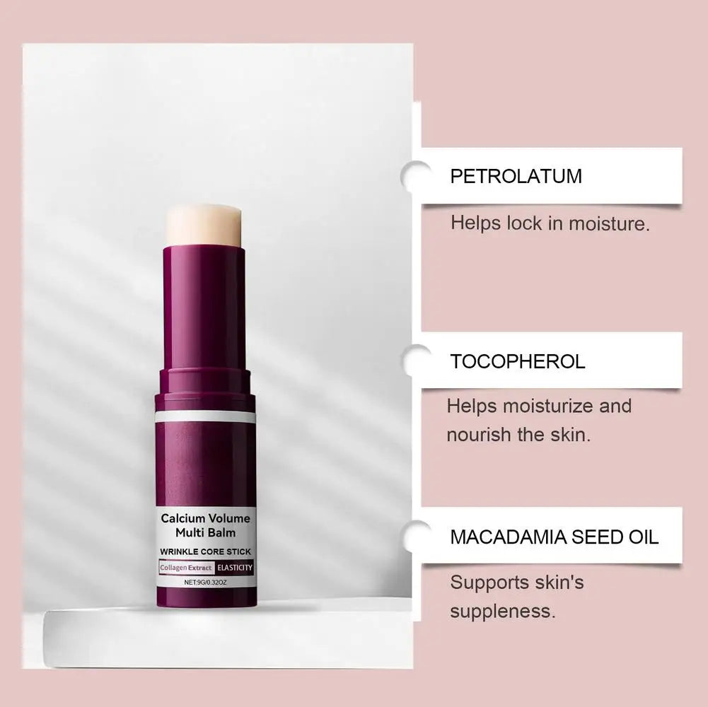 Calcium Volume Multi Balm – Feuchtigkeitsspendender Anti-Falten Stick mit Kollagen für glatte & strahlende Haut